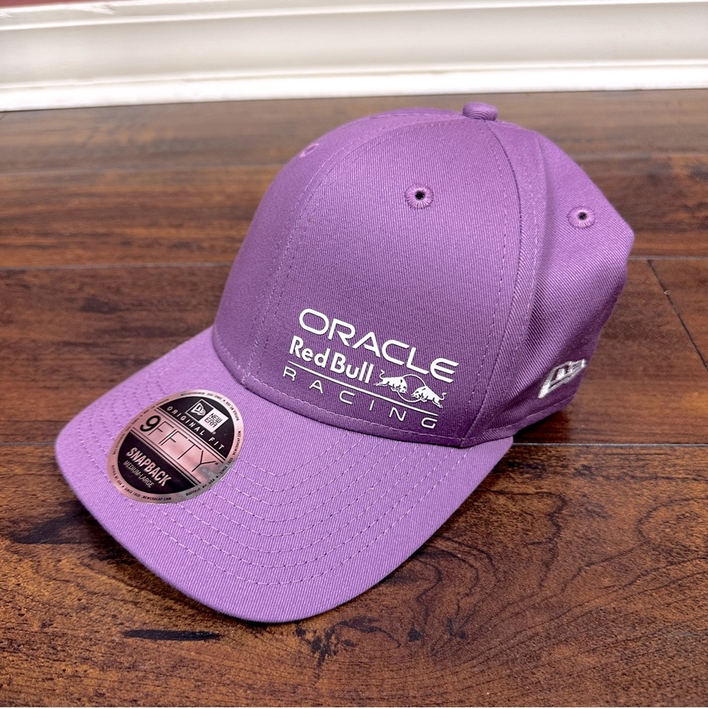 Red Bull Racing F1 Essential Seasonal Hat Light Purple Snap Back Size M/L